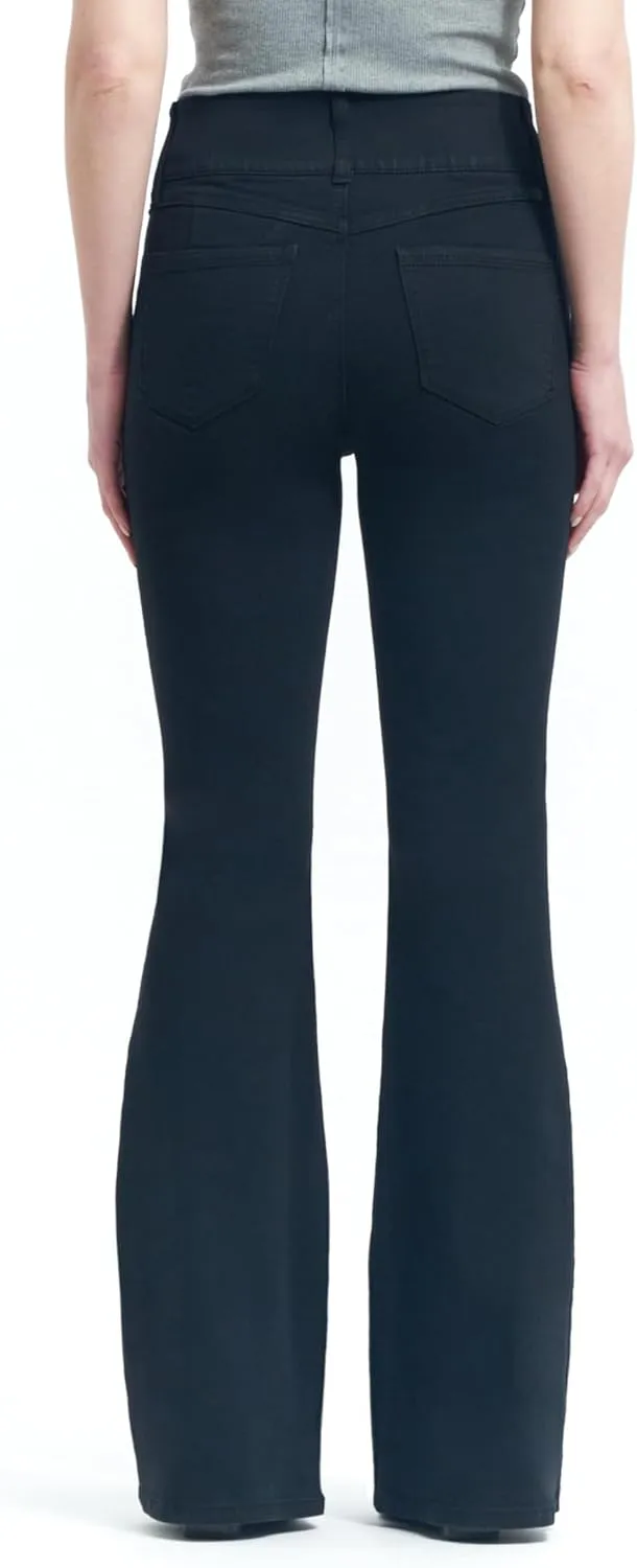 1822 Denim Oretha High-Rise Jeans for Women: Dark Blue Stretchy Waist, Premium Contour Fit Stretch Denim