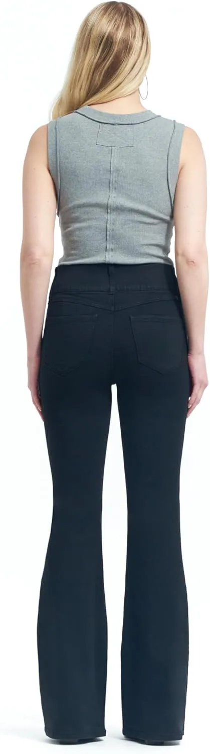 1822 Denim Oretha High-Rise Jeans for Women: Dark Blue Stretchy Waist, Premium Contour Fit Stretch Denim