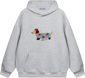Aelfric Eden Cartoon Dog Hoodie Couple Hooded Sweatshirt Long Sleeve Pullover Oversized Hoodies 2025 Outfits