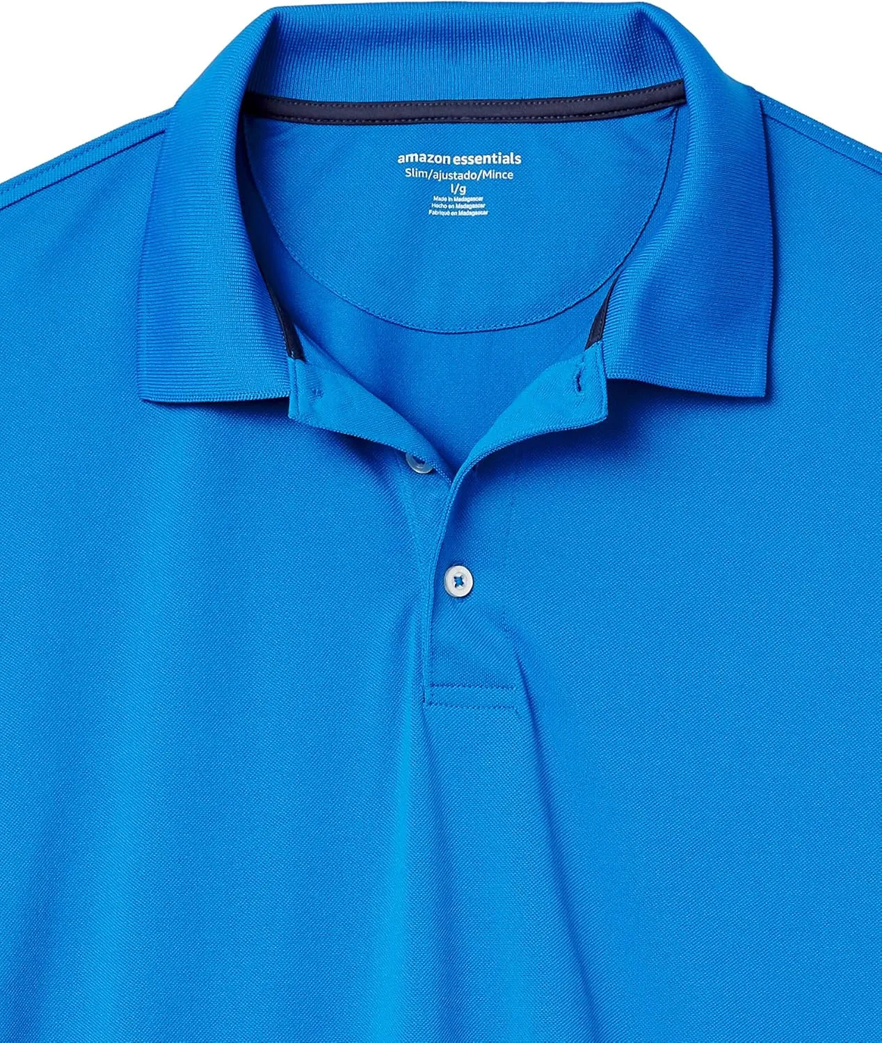 Amazon Essentials Men's Golf Polo Shirt, Short Sleeve, Dri Fit, Slim-Fit, Quick-Dry