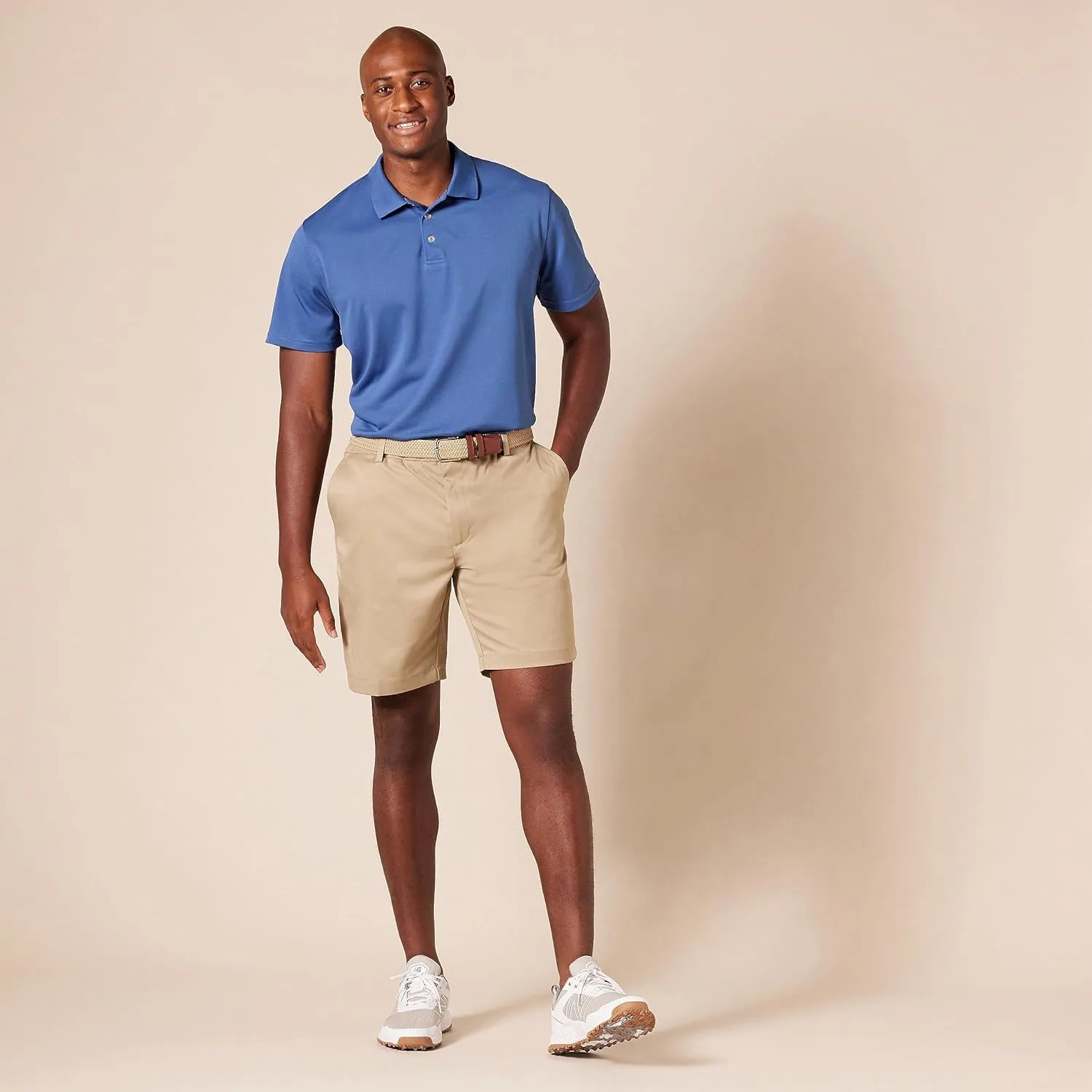Amazon Essentials Men's Golf Polo Shirt, Short Sleeve, Dri Fit, Slim-Fit, Quick-Dry