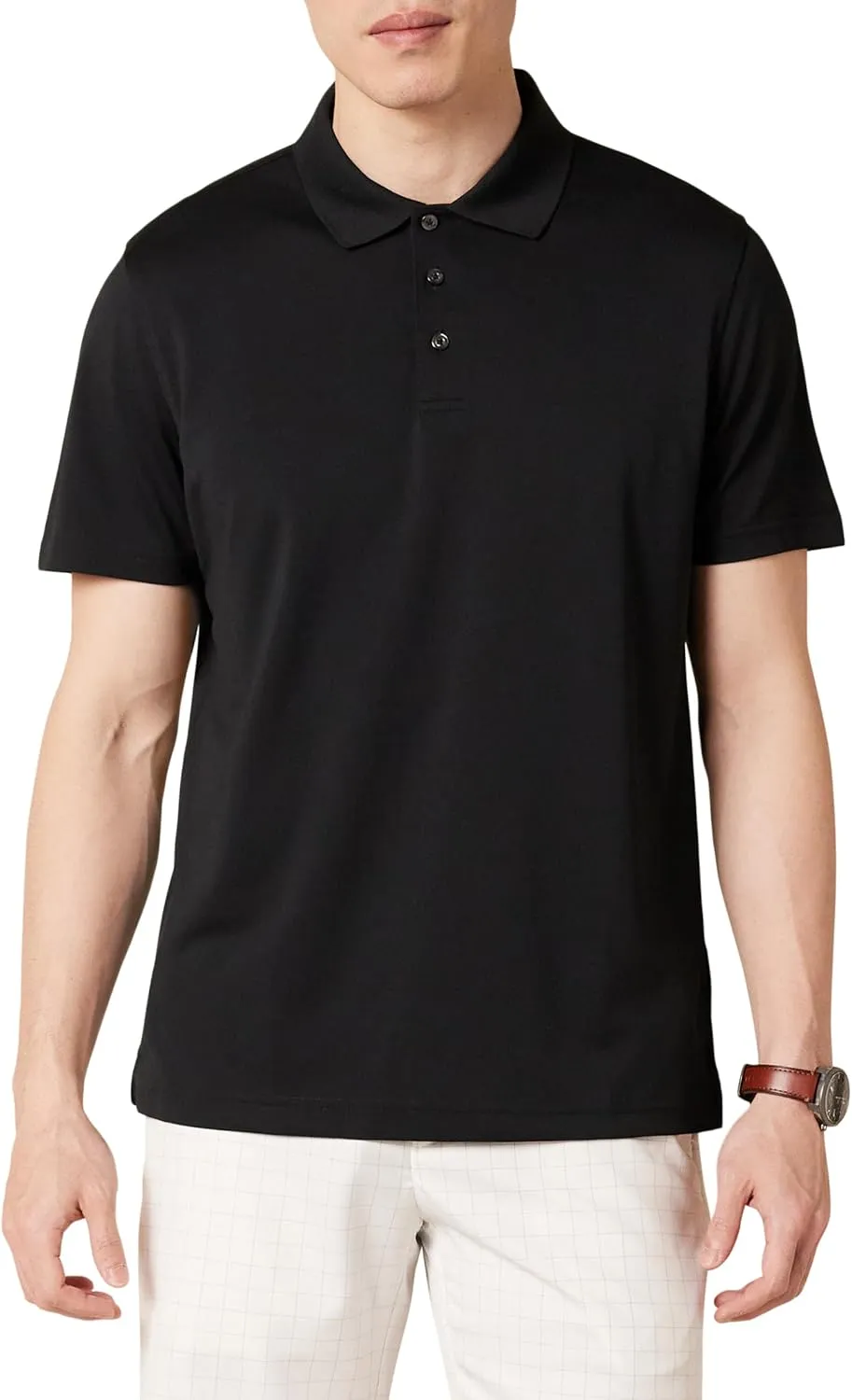 Amazon Essentials Men's Golf Polo Shirt, Short Sleeve, Dri Fit, Slim-Fit, Quick-Dry