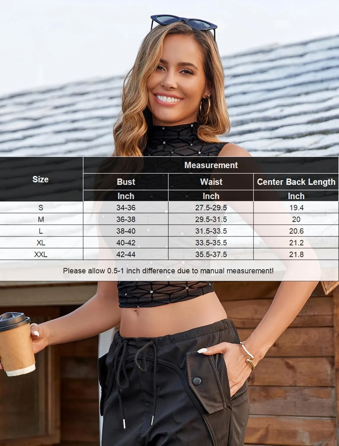 Avidlove Sexy Mesh Top Women's Sleeveless Sheer Tops Mock Neck See Through Tank Blouses Shirts