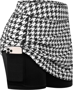 BLEVONH Womens Summer Tennis Skirts with Shorts Underneath, Pickleball, Athletic, Workout and Golf Skorts with Pockets