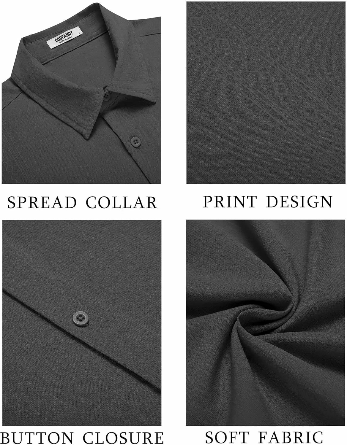 COOFANDY Men's Cuban Guayabera Shirt Short Sleeve Button Down Shirts Casual Summer Beach Shirts