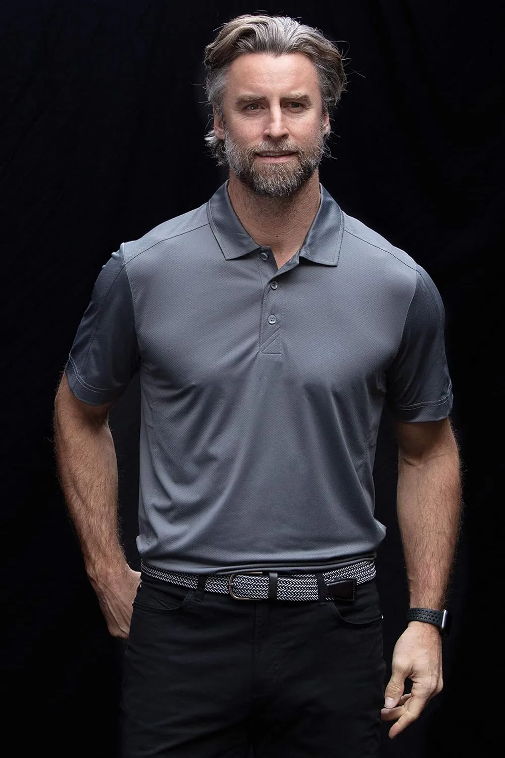Cutter & Buck Men's Big & Tall Prospect Textured Stretch Polo
