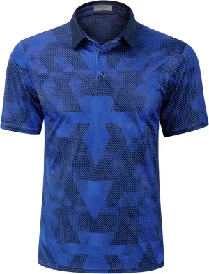 Derminpro Men's Fashion Collared Stretch Fit Casual Short Sleeve Quick Dry Golf Polo Shirts