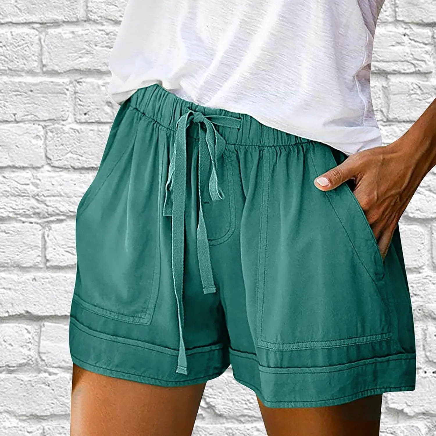 Gym Shorts for Women Wide Leg Elastic Waist Lounge Cute Shorts Beach Cruise Shorts Big and Tall Shorts Capris Pants