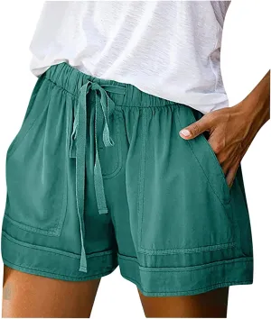 Gym Shorts for Women Wide Leg Elastic Waist Lounge Cute Shorts Beach Cruise Shorts Big and Tall Shorts Capris Pants