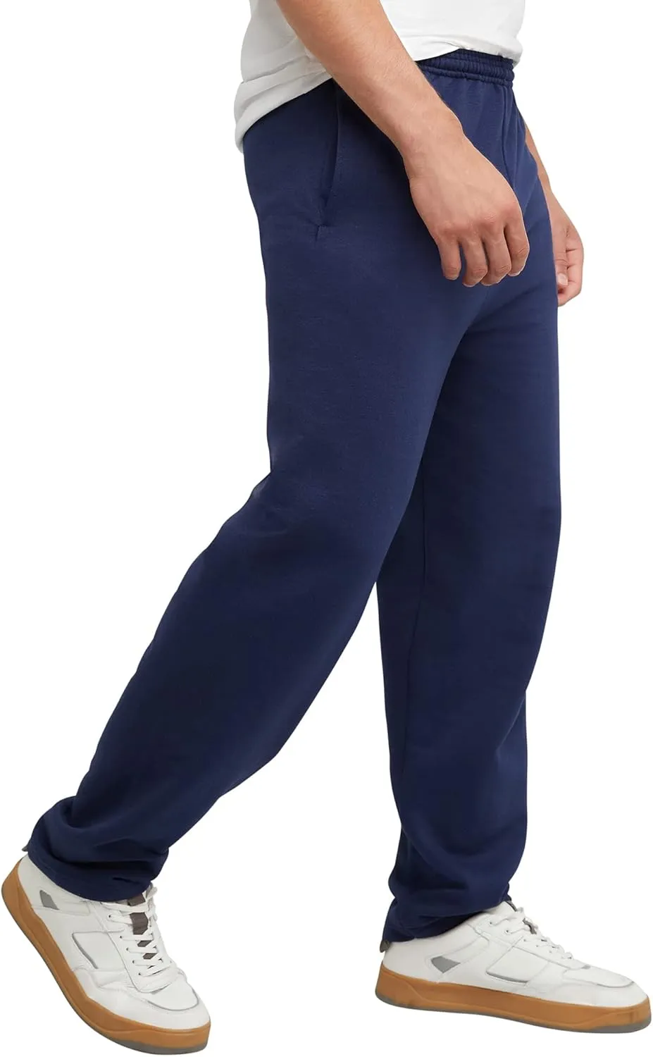 Hanes, EcoSmart Fleece Sweats for Men, Open Bottom Sweatpants, 30.5"