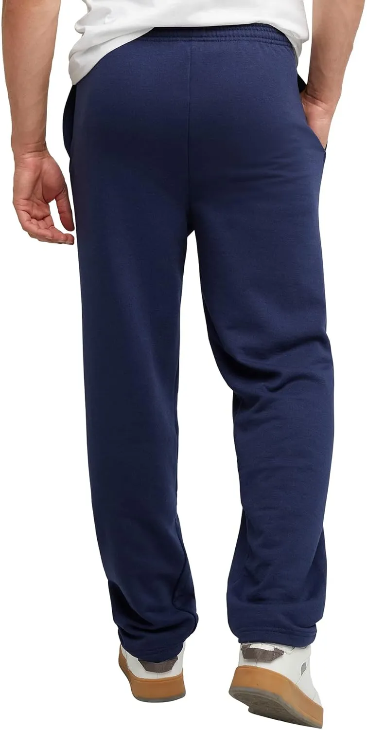 Hanes, EcoSmart Fleece Sweats for Men, Open Bottom Sweatpants, 30.5"