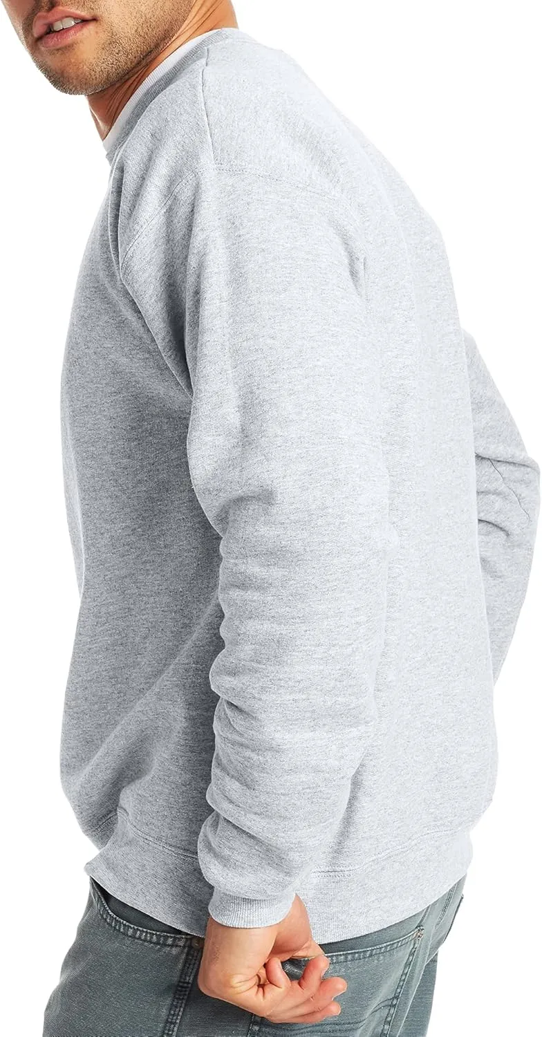 Hanes Men's EcoSmart Fleece, Pullover Crewneck Sweatshirt, 1 or 2 Pack