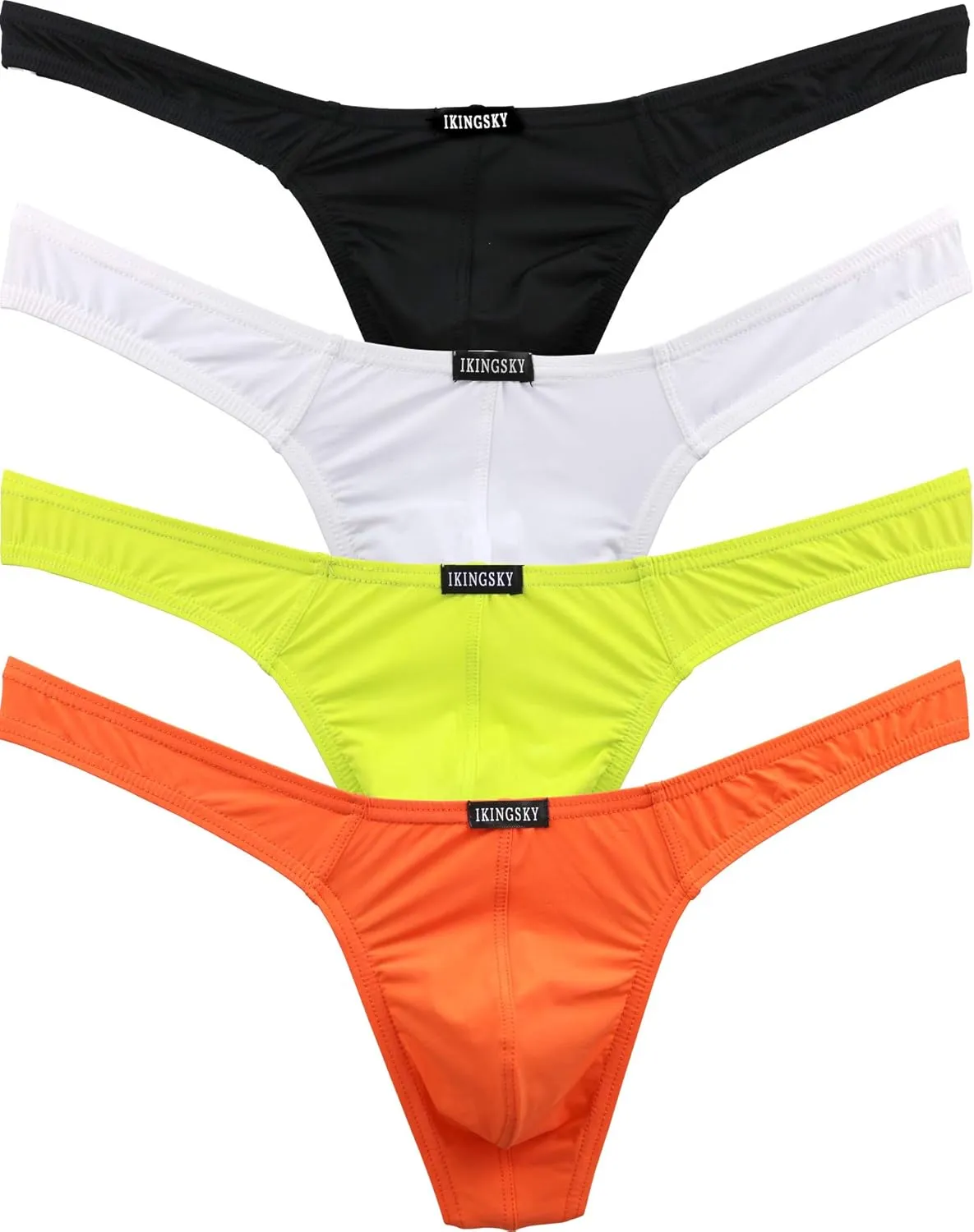 IKINGSKY Men's Low Rise Bulge Thong Sexy Mens Underwear Soft T-back Under Panties for Men