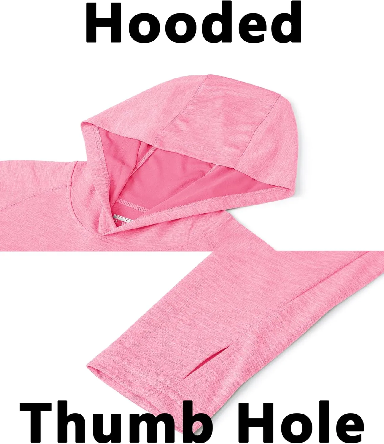KEFITEVD Womens UPF 50  Sun Protection Hoodies UV Long Sleeve Shirts Lightweight Quick Dry Tops Hiking Fishing