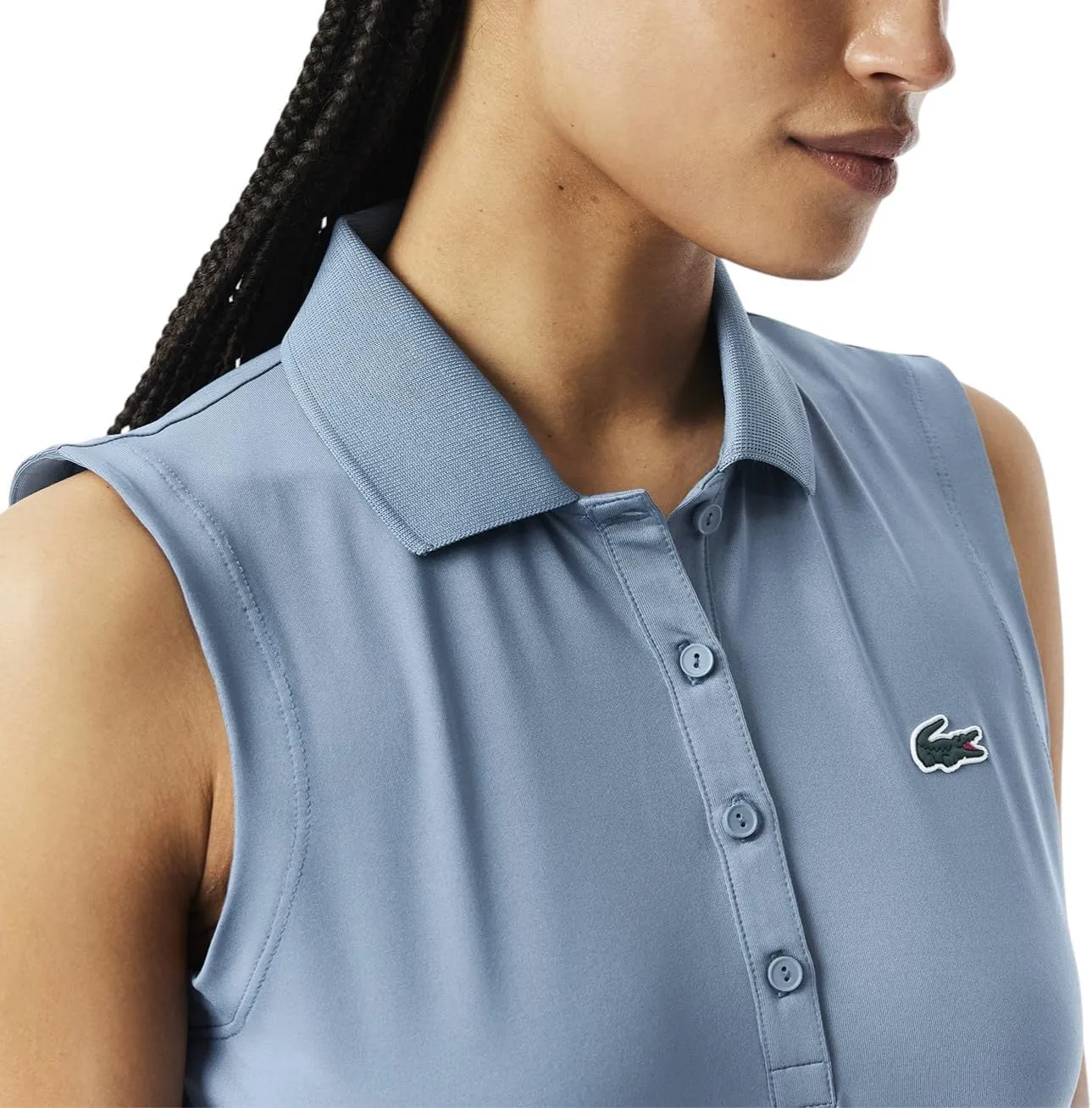 Lacoste Women's Sport Ultra Dry Slim Fit Anti-uv Stretch Golf Polo Shirt
