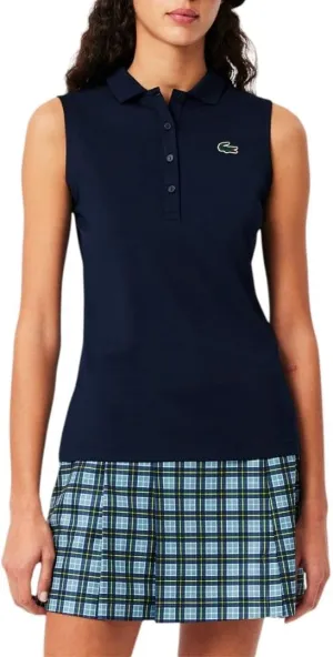 Lacoste Women's Sport Ultra Dry Slim Fit Anti-uv Stretch Golf Polo Shirt