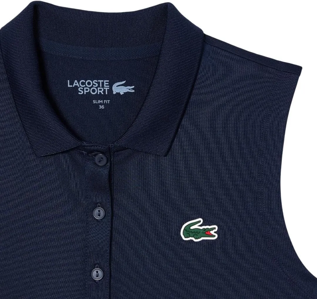 Lacoste Women's Sport Ultra Dry Slim Fit Anti-uv Stretch Golf Polo Shirt
