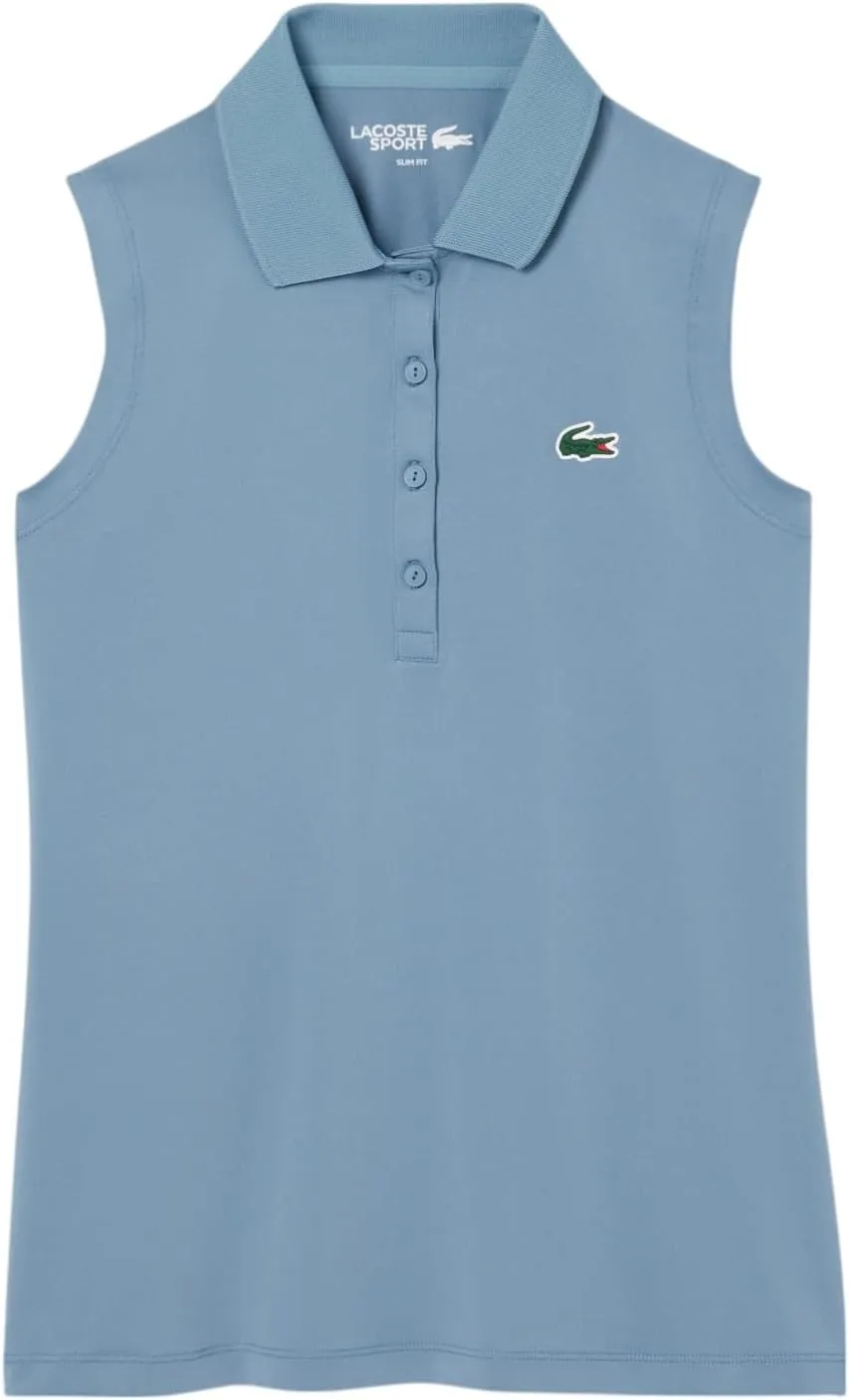 Lacoste Women's Sport Ultra Dry Slim Fit Anti-uv Stretch Golf Polo Shirt