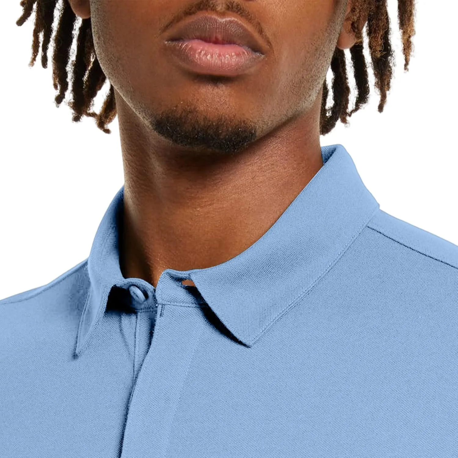 Lexiart Mens Athletic Golf Polo Shirts - Short Sleeve Workout Polos Quick Dry T-Shirt