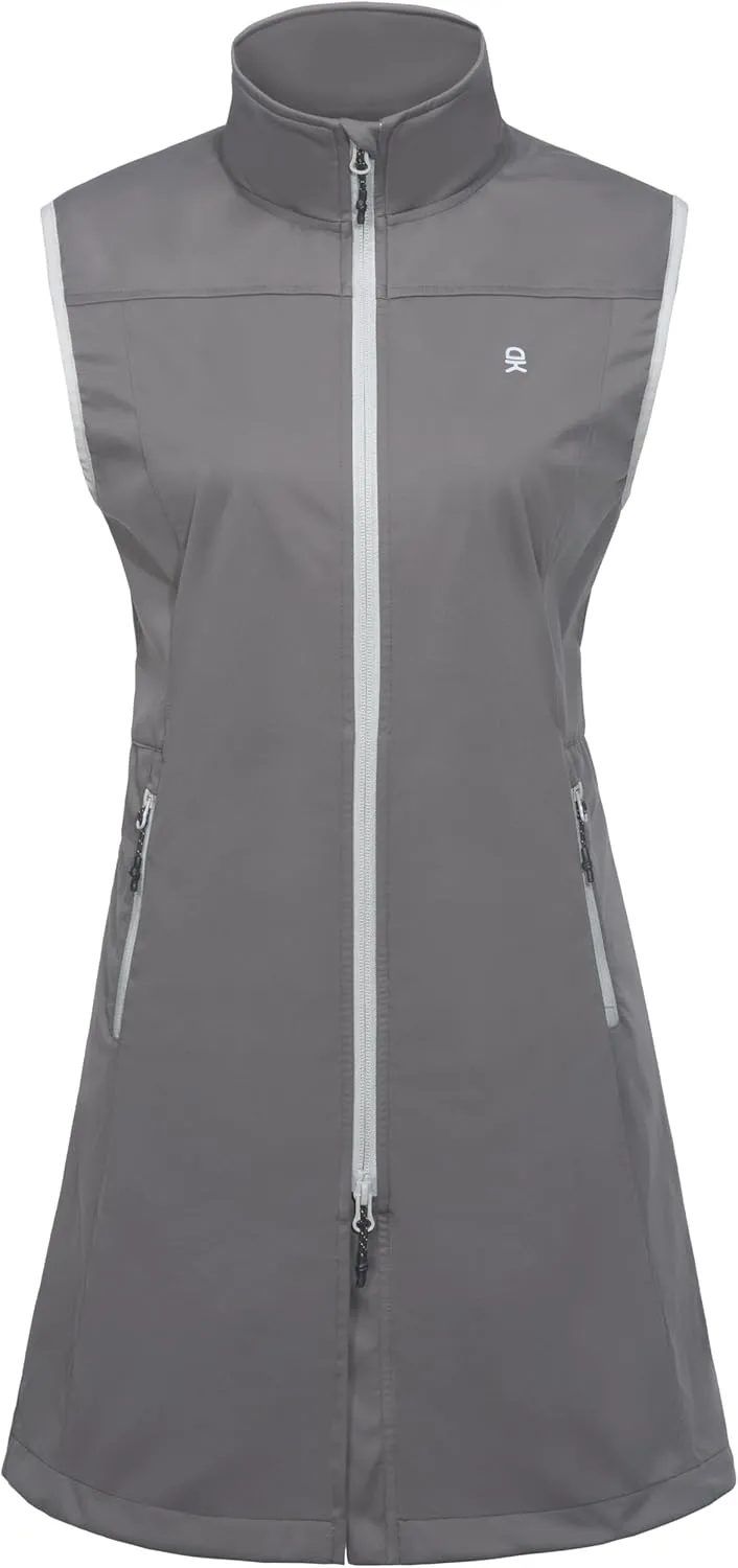 Little Donkey Andy Women's Lightweight Softshell Vest, Windproof Sleeveless Jacket for Running Hiking Travel