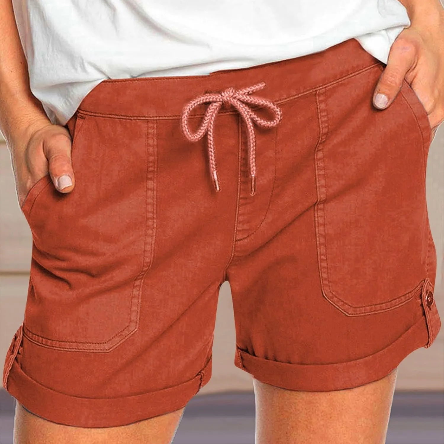 Lounge Summer Shorts for Women Drawstring Elastic Waist Pull on Shorts Baggy Trendy Short Pants 2025 Trendy Outfits