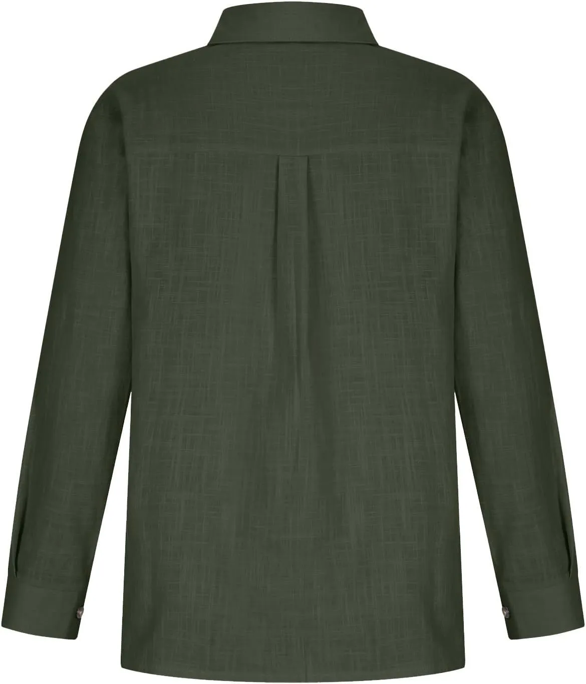 LRMQS Button Down Shirts for Women Gauze Cotton Long Sleeve Shirt Collared Plus Size Blouses 2025 Summer Linen Tops Clothing