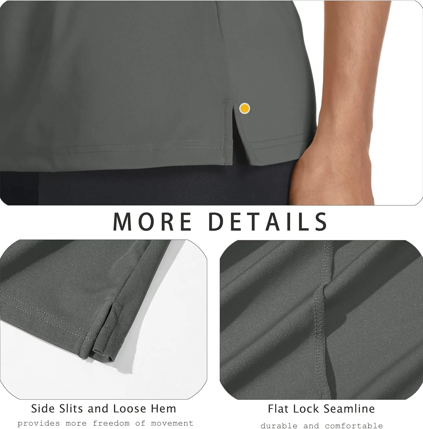 MAGCOMSEN Women's Long Sleeve Golf Shirts UPF 50  Polo Moisture Wicking 3-Button Placket Casual Shirt for Tennis Sports