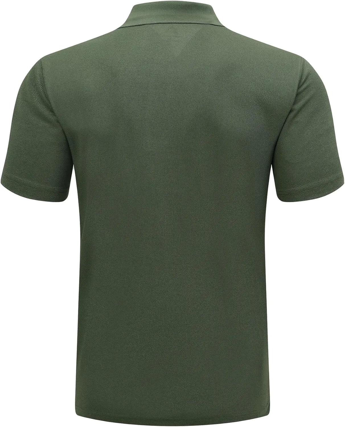 Men's Short Sleeve Polo Shirt Quick-Dry Performance Tactical Golf Shirts Regular-fit Jersey Tennis Shirt
