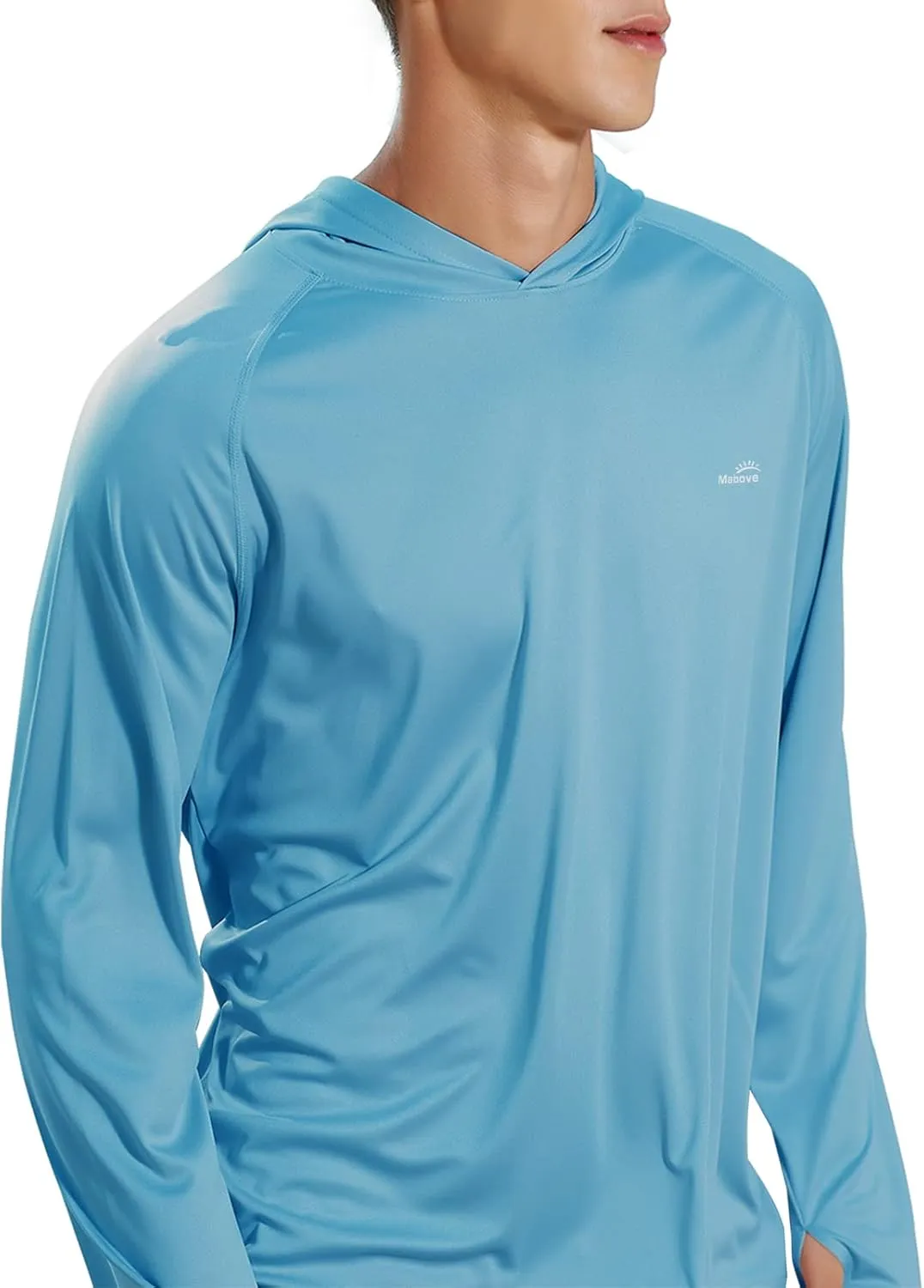 Men's UPF 50  Long Sleeve Sun Shirts UV Protection Hoodie Rash Guard Hiking Fishing Swim T Shirt