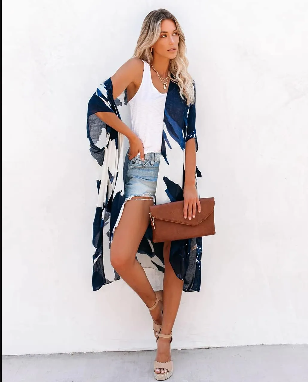 Moss Rose Women Summer Bikini Kimono Bathing Suit Cover Ups for Swimwear