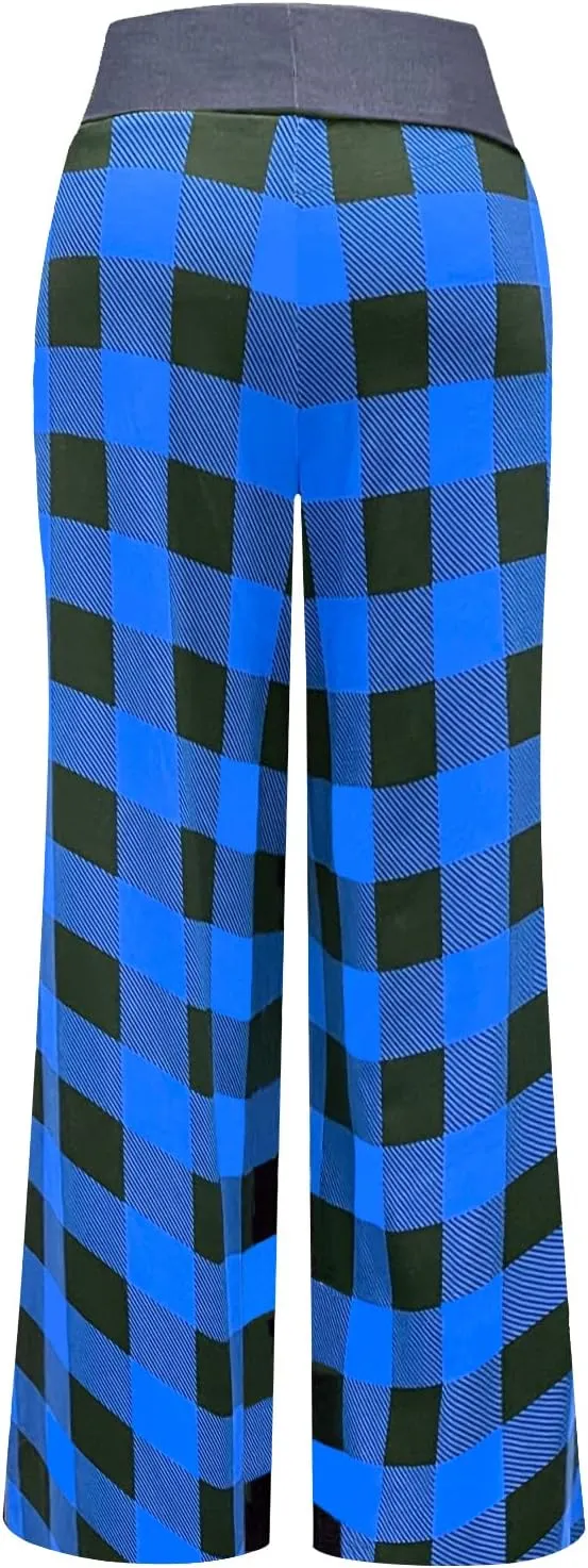 NEWCOSPLAY Women's Comfy Pajama Pants Casual Drawstring Palazzo Lounge Wide Leg Pants