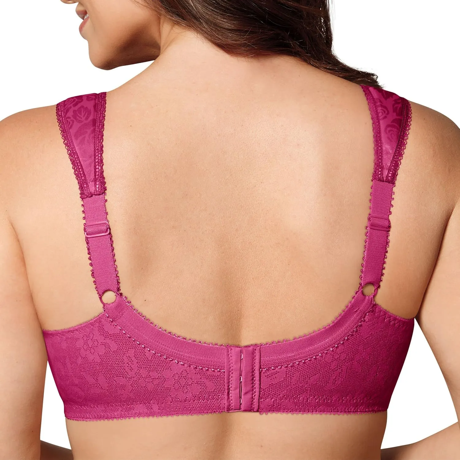 Playtex Women's Wireless Bra, 18 Hour Plus-Size Bras Available, Full Coverage, Smoothing, 4693, Single or 2-Pack