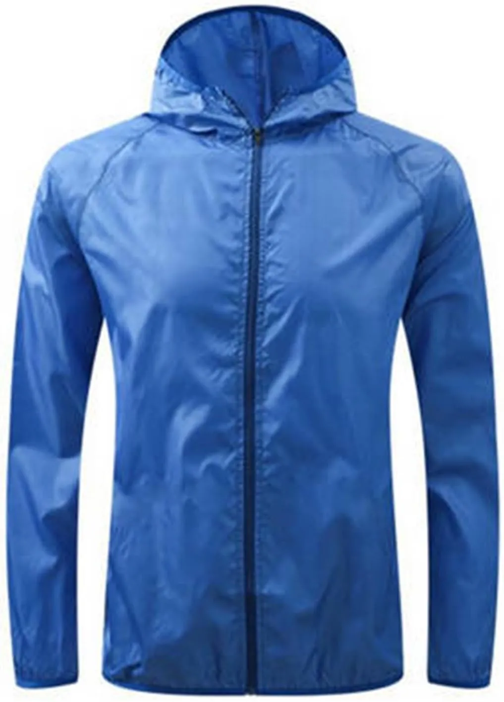 Plus Size Womens Sun Protection Hoodie Jacket Full Zip Quick Dry Waterproof Windbreaker Hiking Outdoor Oversized