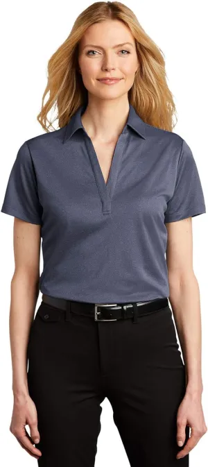 Port Authority Ladies Heathered Silk Touch Performance Polo