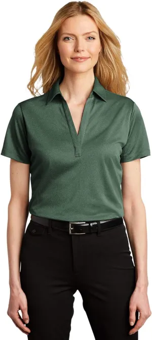 Port Authority Ladies Heathered Silk Touch Performance Polo