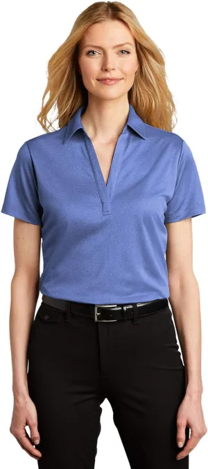 Port Authority Ladies Heathered Silk Touch Performance Polo