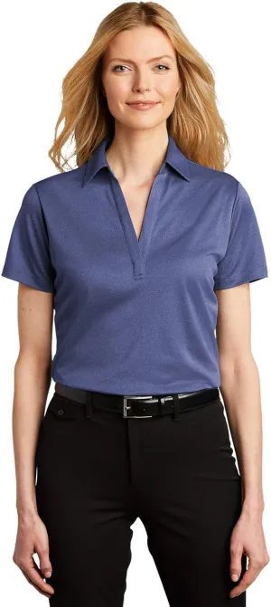 Port Authority Ladies Heathered Silk Touch Performance Polo