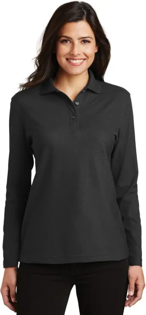 Port Authority Women's Long Sleeve Silk Touch Polo