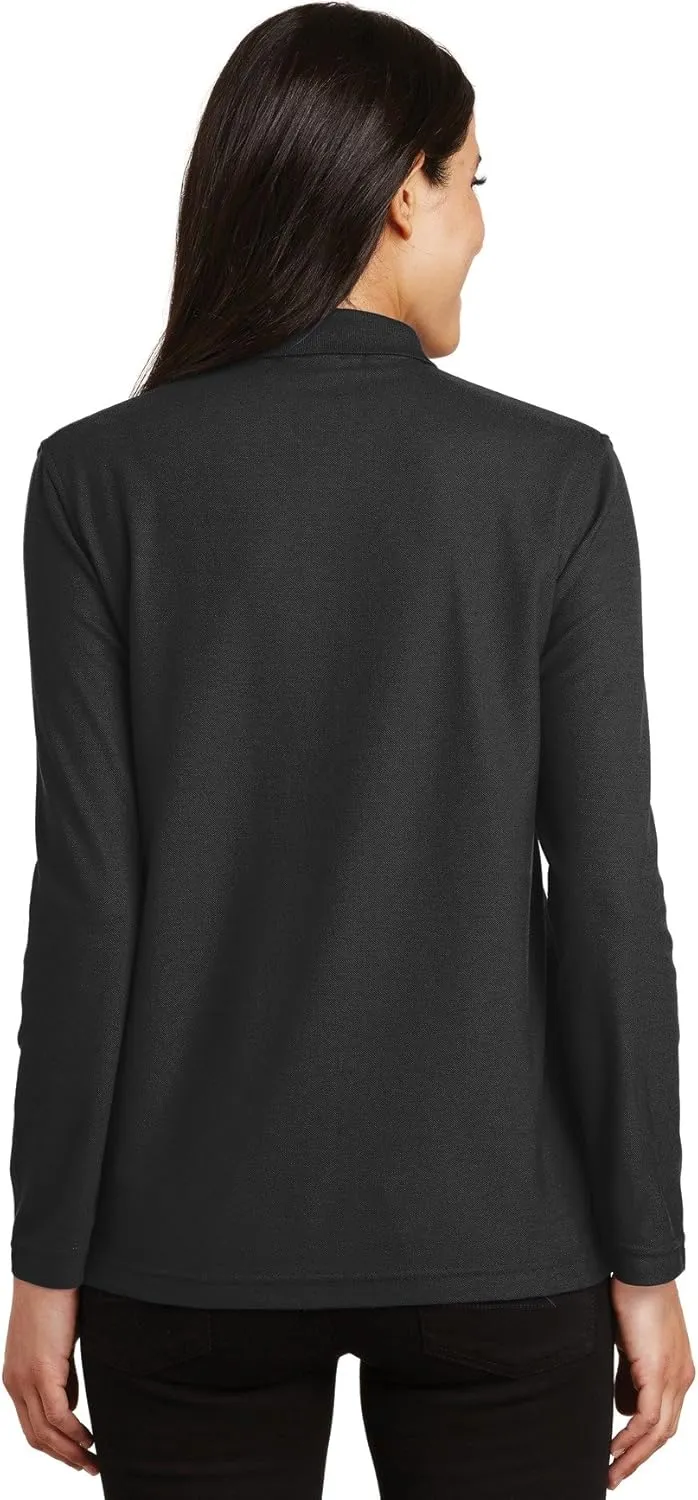 Port Authority Women's Long Sleeve Silk Touch Polo