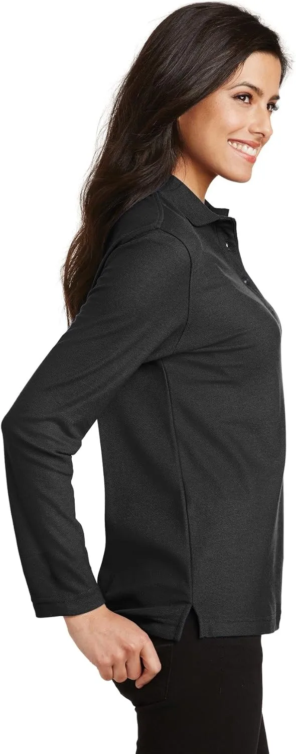 Port Authority Women's Long Sleeve Silk Touch Polo