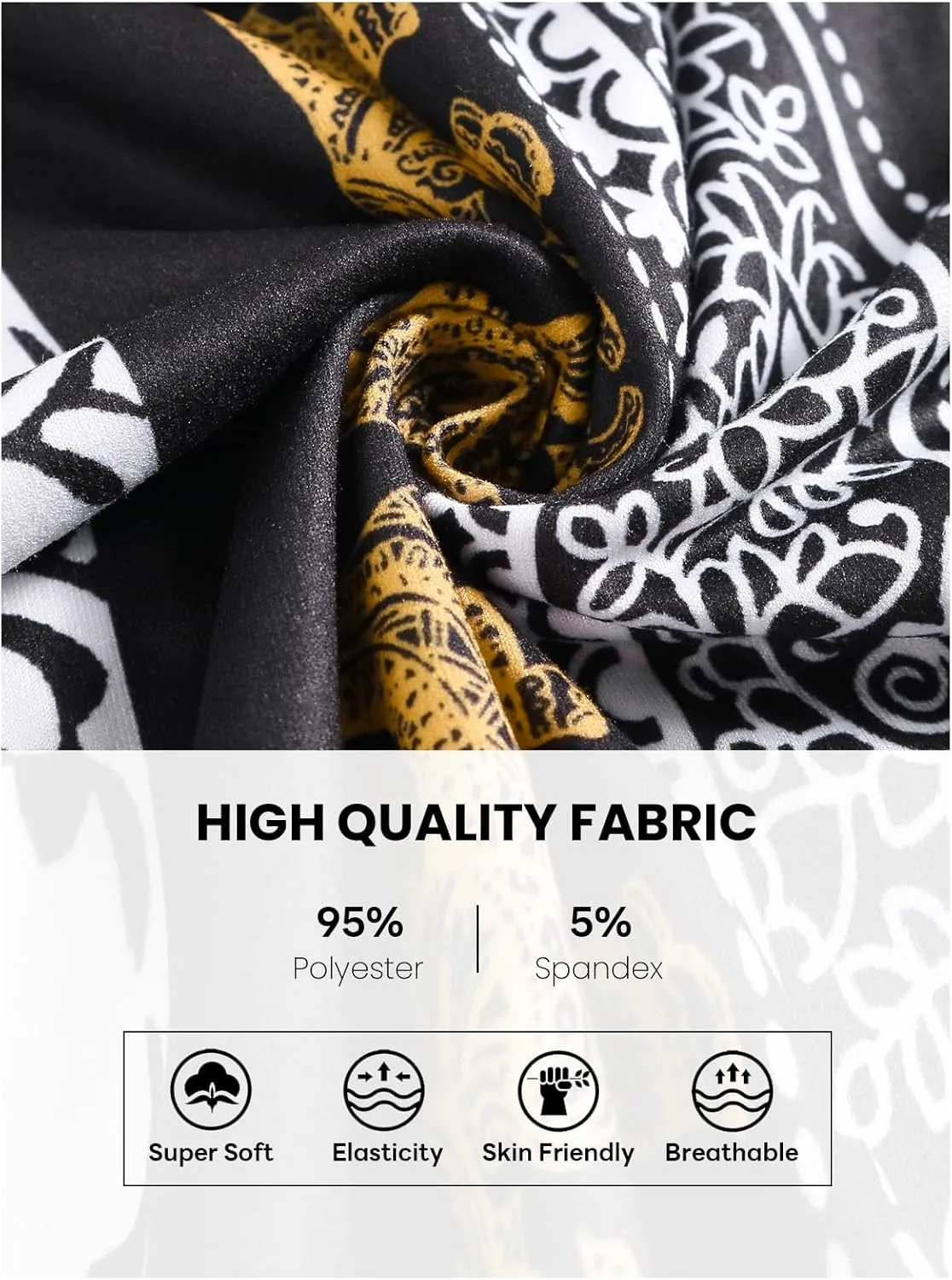 QIANXIZHAN Women's Harem Pants, High Waist Yoga Boho Trousers with Pockets