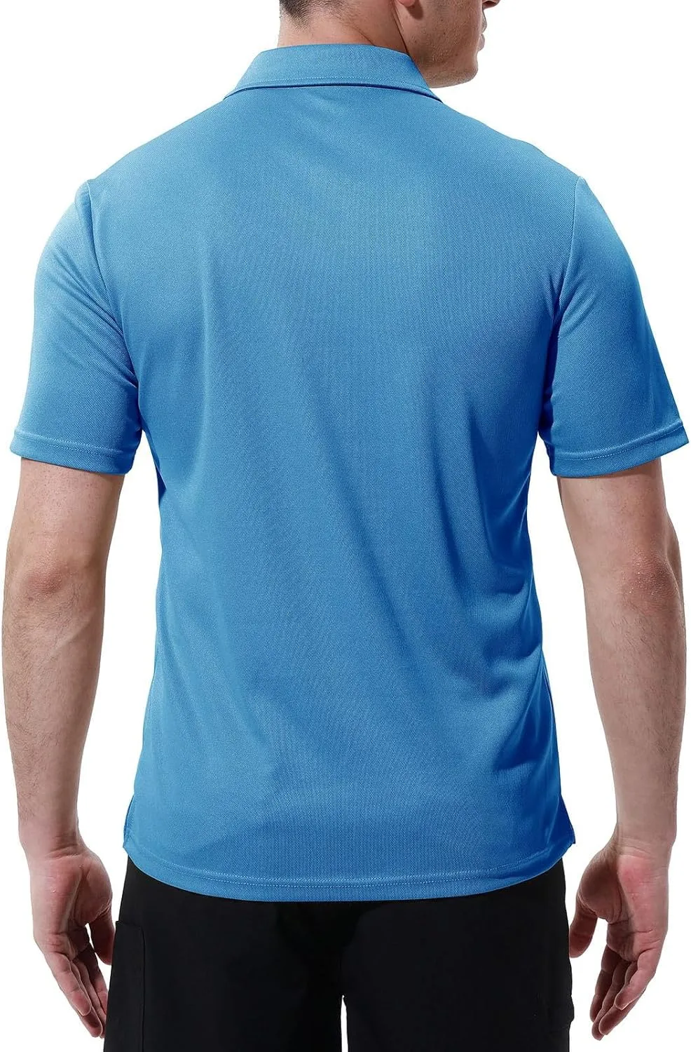 Rdruko Men's Polo Shirts Short Sleeve Quick Dry Outdoor Golf Sports Shirts with Pocket