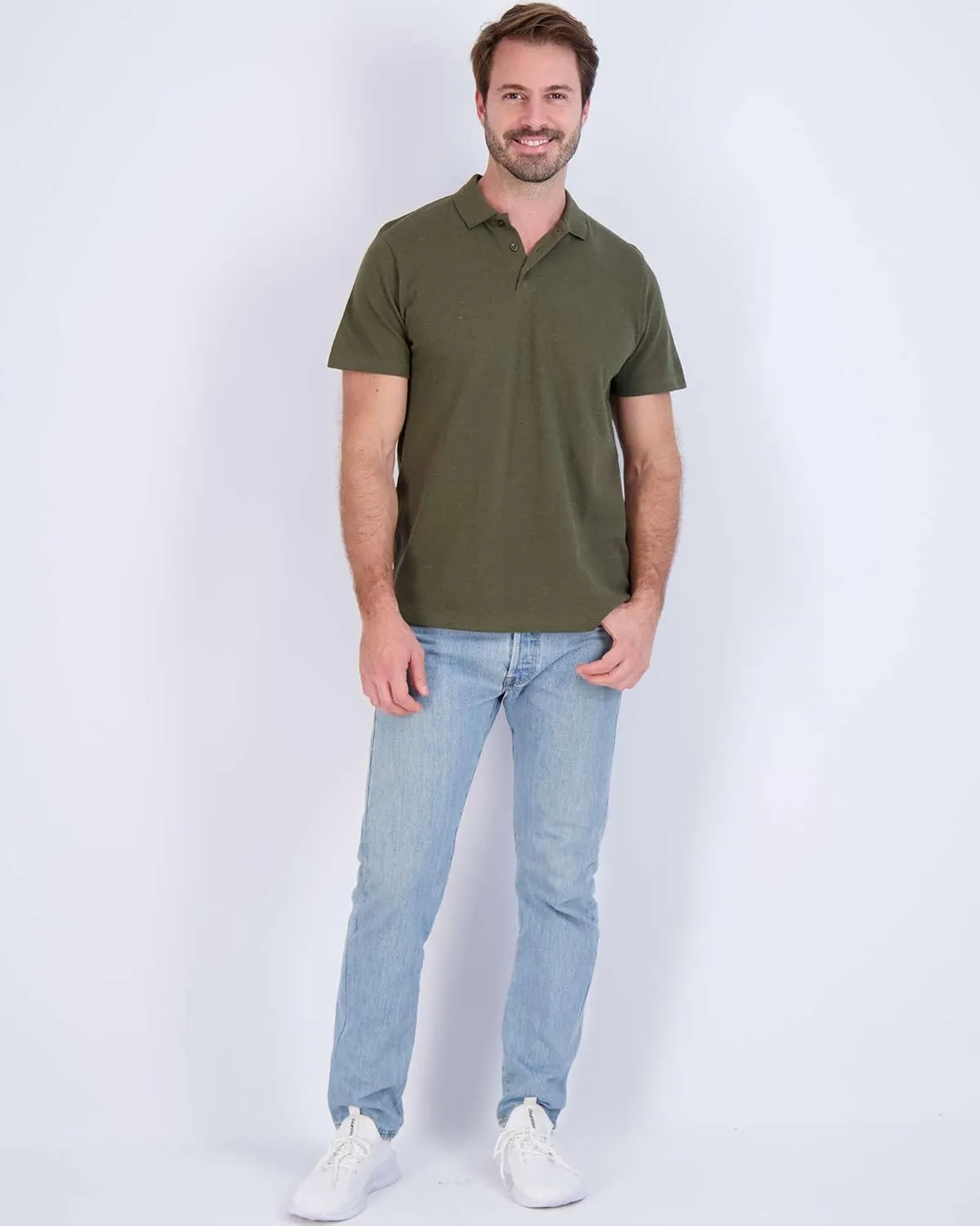Real Essentials 3 & 4 Pack: Men's Cotton Pique Short Sleeve Polo Shirt - Performance Polo (Available in Big & Tall)