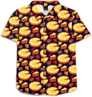 Remimi Unisex Kids Halloween Shirt Holiday Hawaiian Tops Short Sleeve Ugly Button Up 5-14 Years