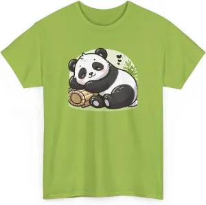 Sleeping Panda Unisex Tee, Cute Animal Lover Gift, Relaxing Panda T-Shirt, Comfy Cotton Top, Lazy Day Clothing, Nature
