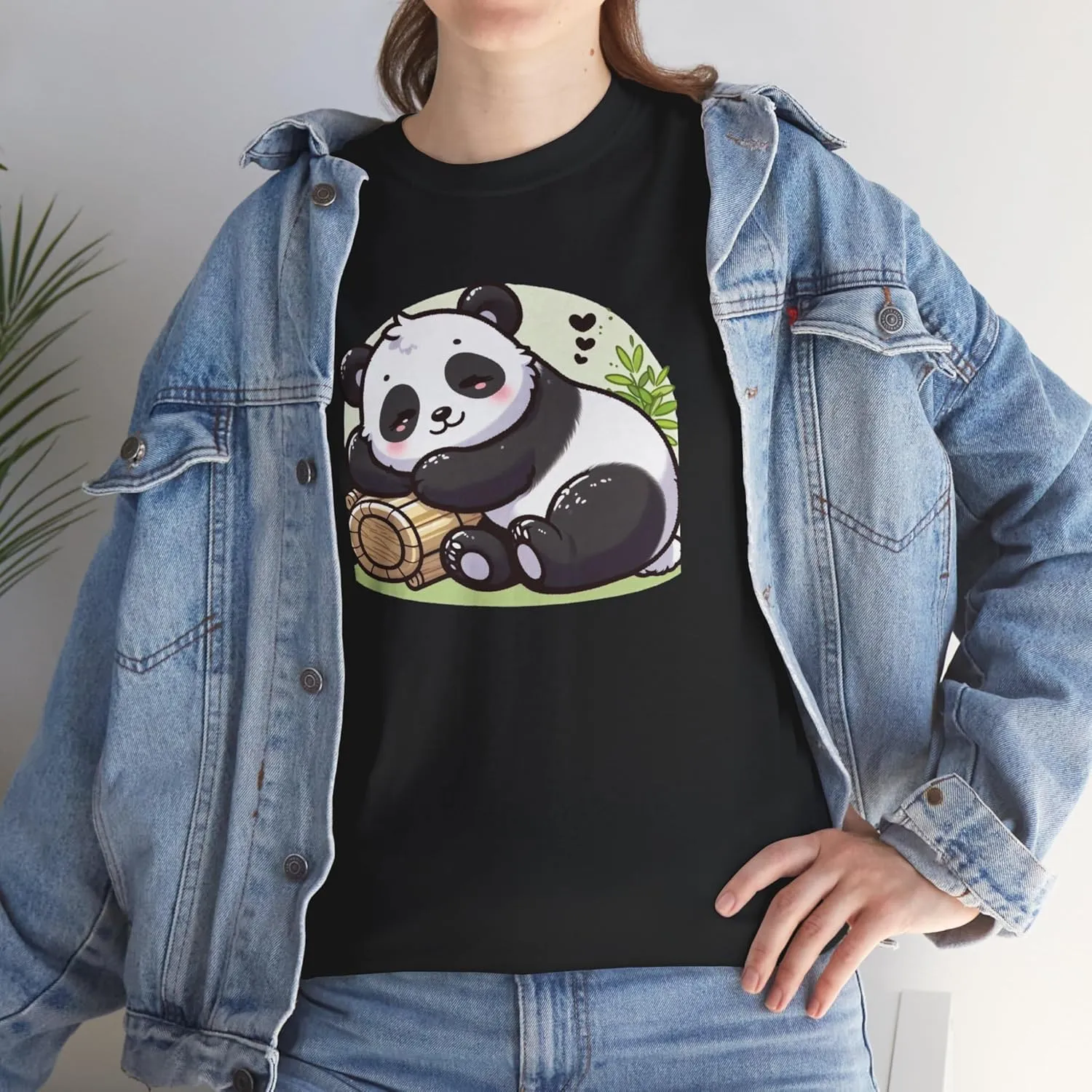 Sleeping Panda Unisex Tee, Cute Animal Lover Gift, Relaxing Panda T-Shirt, Comfy Cotton Top, Lazy Day Clothing, Nature
