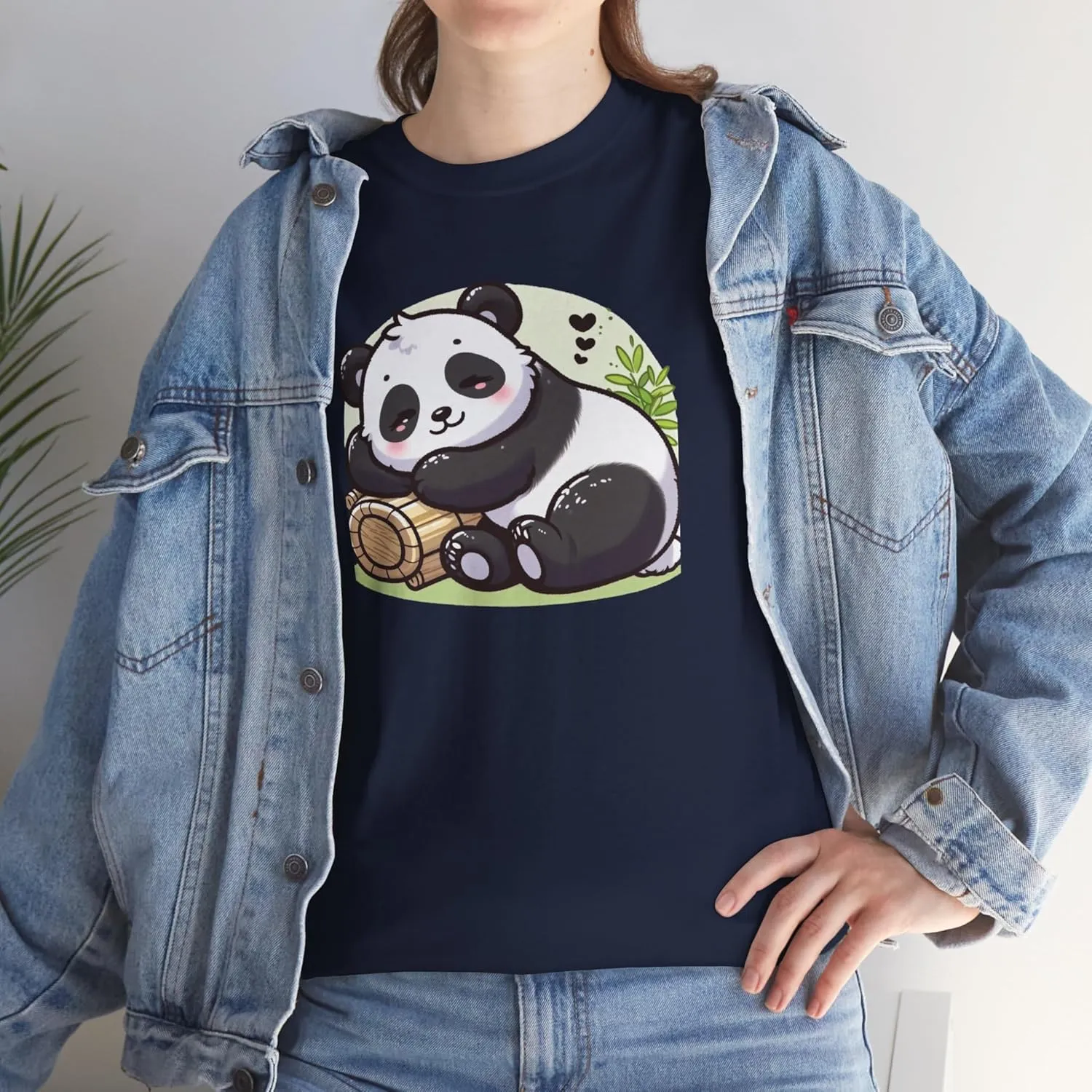 Sleeping Panda Unisex Tee, Cute Animal Lover Gift, Relaxing Panda T-Shirt, Comfy Cotton Top, Lazy Day Clothing, Nature