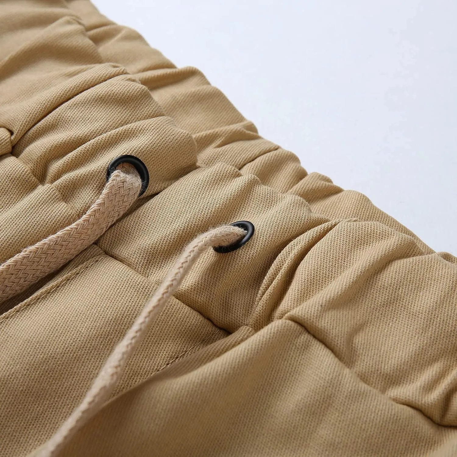 Slim Fit Work Jogger Pants for Men Stretch Twill Cotton Cargo Joggers Sweatpants Elastic Waist Cargo Hiking Pants