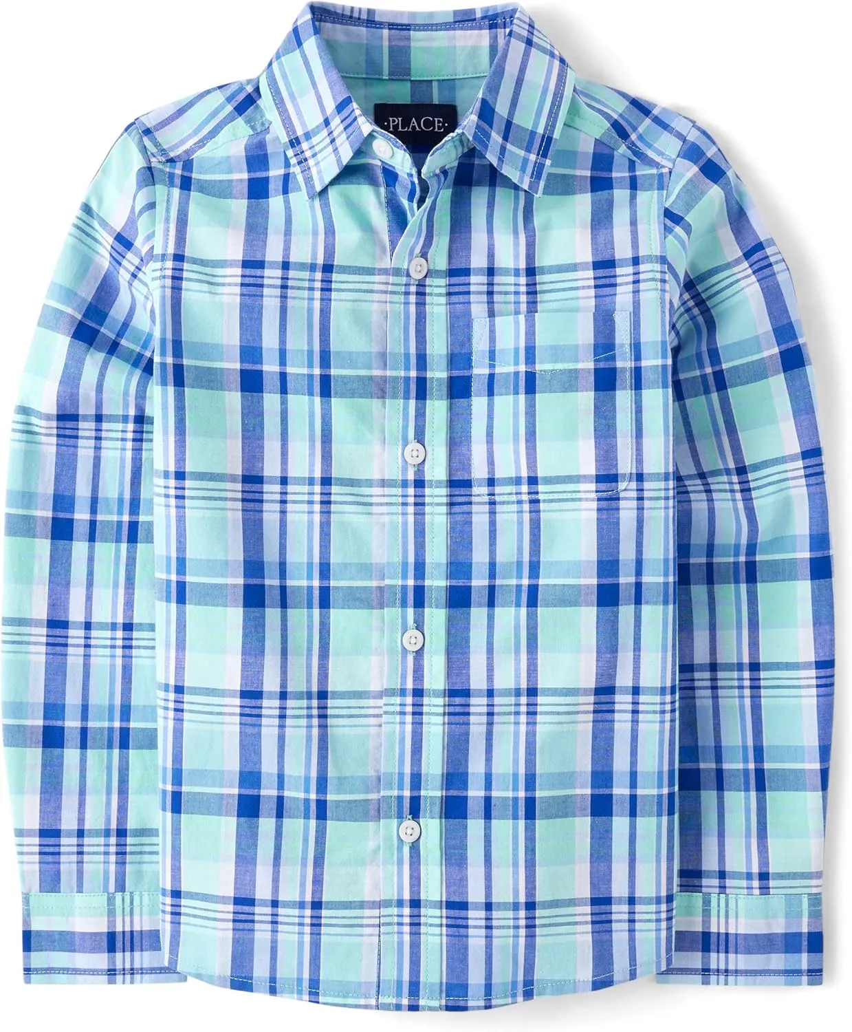 The Children's Place Boys' Long Sleeve Button Down Shirts