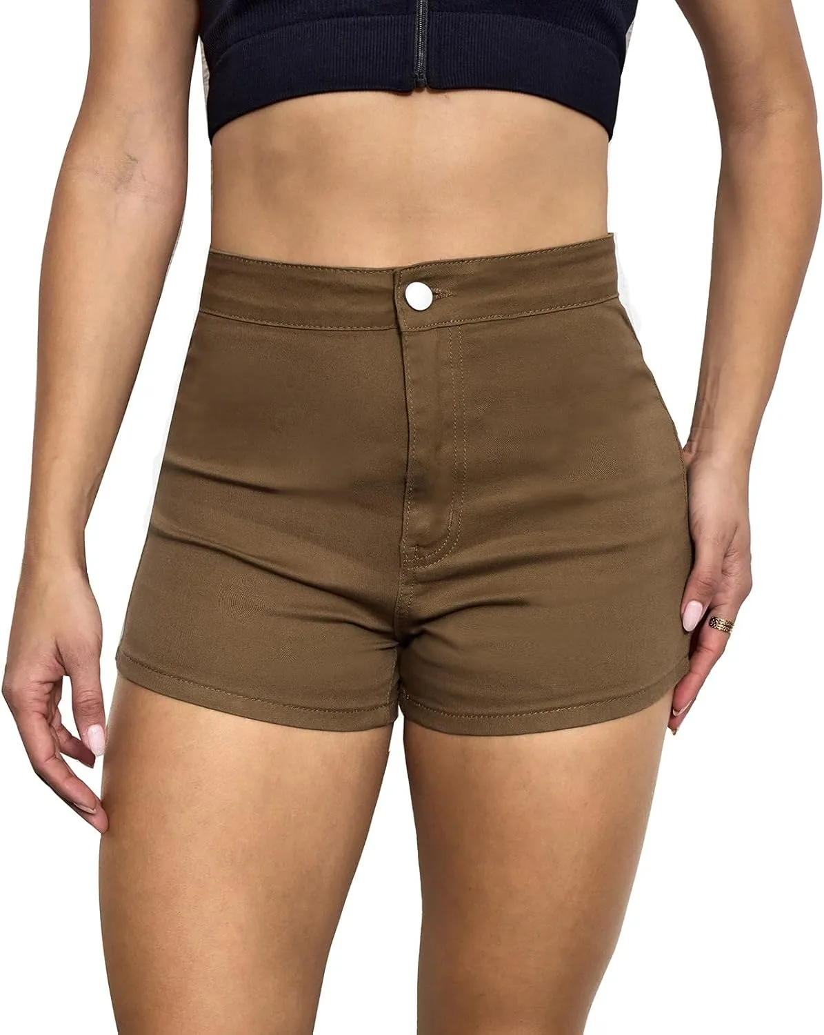 VIPONES Jeans Shorts Womens High Waisted Stretchy Sexy Butt-Lifting Hot Denim Shorts